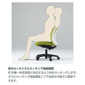ボニートチェア 布地張り 背裏 樹脂タイプ 固定肘付 ベースカラー ブラック ウレタンキャスター<配送時組立サービス付> イトーキ
