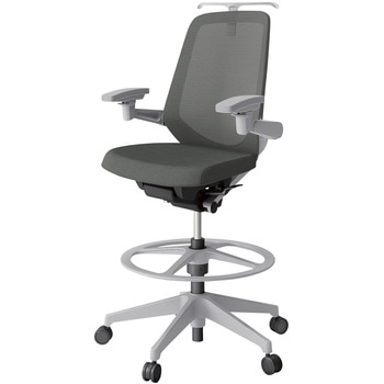 ノートチェア ハイポジションタイプ ハイバック 可動肘 ハンガー ランバーサポートなし メッシュJV 樹脂脚<配送時組立サービス付> イトーキ