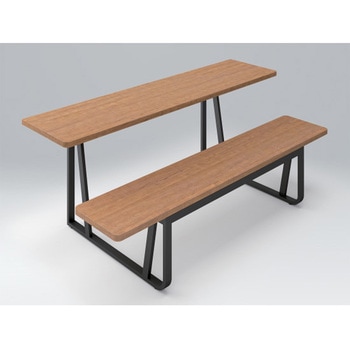 フロウラウンジ テーブル&ベンチ スタンダードタイプ・片面 W1800<配送時組立サービス付> イトーキ