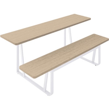 フロウラウンジ テーブル&ベンチ スタンダードタイプ・片面 W1800<配送時組立サービス付> イトーキ