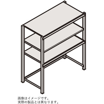 中量ボルトレスRH型 下段オープン・300kg仕様 天地3段 連増 W1200×D600×H2100<配送時組立サービス付> イトーキ
