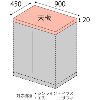 シンライン・エスキャビネット用 木目天板 W900×D450用<配送時組立サービス付> イトーキ