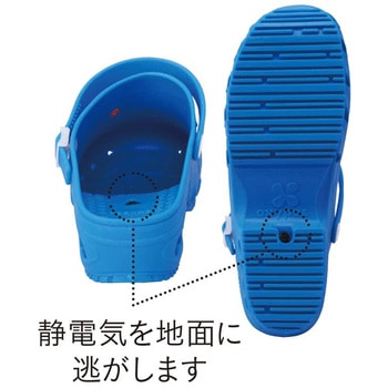 オキシクロッグ 手術室用クロッグ 24-5050-0305 43(28.0~28.5cm) OXYPAS 072602(グリーン) コルティナ