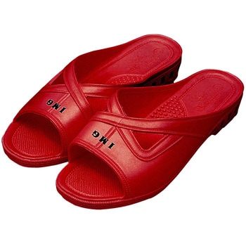 ホスピタルスリッパ(ナース用) 手術室用サンダル 03-3350-0204 レッド eastsidemed M(23CM) eastsidemed