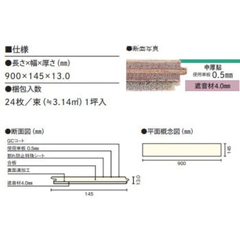 FJ3623-B グランドフローリング L-45 1箱(24枚) ウッドワン 【通販