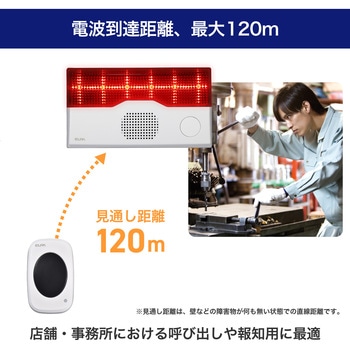ワイヤレスチャイム フラッシュ受信機 ELPA