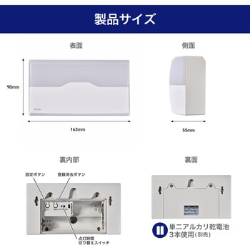ワイヤレスチャイム ランプ受信機 ELPA