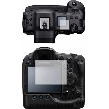 液晶保護フィルム Canon EOS R3 ( メイン用 / サブ用 2枚セット ) 対応 高硬度9H 高透明 ハードコート 互換品 メディアカバーマーケット