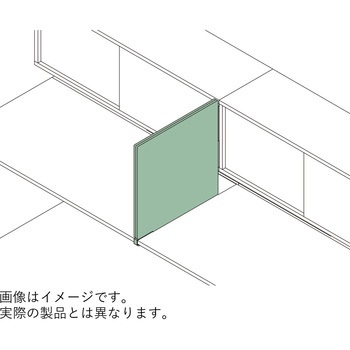 インターリンクR サイドパネル シェルフ・フロントキャビネットハイタイプ用 D800 不織布FY<配送時組立サービス付> イトーキ
