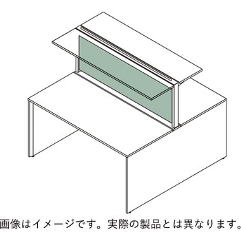 インターリンクR シェルフ両面タイプ用フロントパネル W2400用 布地FR<配送時組立サービス付> - イトーキ