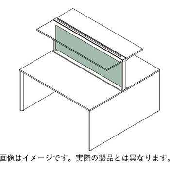 インターリンクR シェルフ両面タイプ用フロントパネル W2400用 布地FR<配送時組立サービス付> - イトーキ