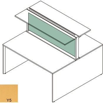 インターリンクR シェルフ両面タイプ用フロントパネル W2400用 布地C<配送時組立サービス付> イトーキ