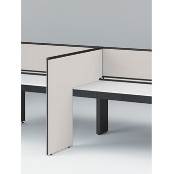 インターリンクR L型サイドパネル 中間用 H1150 D600用 不織布FY<配送時組立サービス付> イトーキ