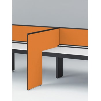 インターリンクR L型サイドパネル 中間用 H1150 D600用 不織布FY<配送時組立サービス付> イトーキ