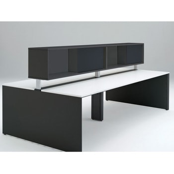 インターリンクR フロントキャビネット オープンタイプ(両面タイプ用) ロータイプ W1400 布地FR<配送時組立サービス付> イトーキ