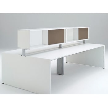 インターリンクR フロントキャビネット オープンタイプ(両面タイプ用) ロータイプ W1400 布地FR<配送時組立サービス付> イトーキ