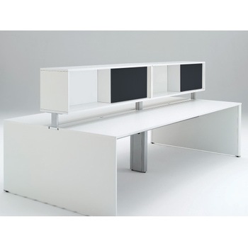 インターリンクR フロントキャビネット オープンタイプ(両面タイプ用) ロータイプ W1400 布地FR<配送時組立サービス付> イトーキ