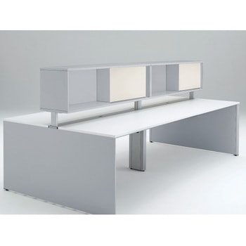 インターリンクR フロントキャビネット オープンタイプ(両面タイプ用) ロータイプ W1400 布地FR<配送時組立サービス付> イトーキ