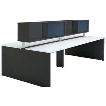 インターリンクR フロントキャビネット オープンタイプ(両面タイプ用) ロータイプ W2000 布地FR<配送時組立サービス付> イトーキ