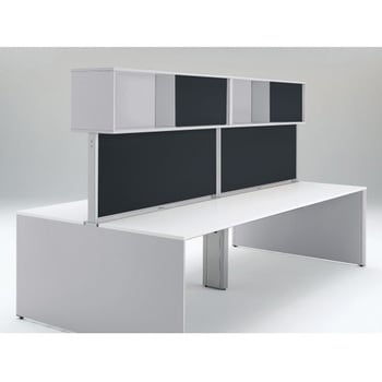 インターリンクR フロントキャビネット オープンタイプ(両面タイプ用) ハイタイプ W1500 布地FR<配送時組立サービス付> イトーキ