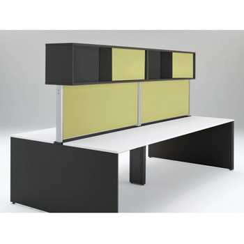 インターリンクR フロントキャビネット オープンタイプ(両面タイプ用) ハイタイプ W2400 布地FR<配送時組立サービス付> イトーキ