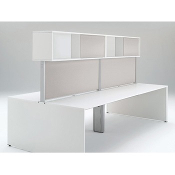 インターリンクR フロントキャビネット オープンタイプ(両面タイプ用) ハイタイプ W2400 布地FR<配送時組立サービス付> イトーキ