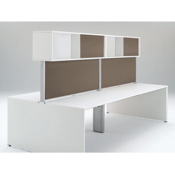 インターリンクR フロントキャビネット オープンタイプ(両面タイプ用) ハイタイプ W2400 布地FR<配送時組立サービス付> イトーキ