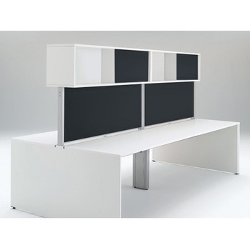 インターリンクR フロントキャビネット オープンタイプ(両面タイプ用) ハイタイプ W2400 布地FR<配送時組立サービス付> イトーキ