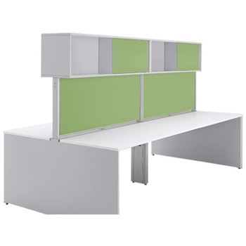 インターリンクR フロントキャビネット オープンタイプ(両面タイプ用) ハイタイプ W2400 布地FR<配送時組立サービス付> イトーキ