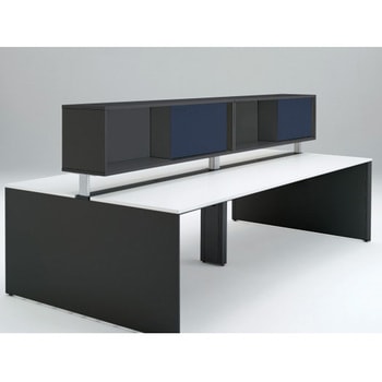 インターリンクR フロントキャビネット オープンタイプ(両面タイプ用) ロータイプ W2400 不織布FY<配送時組立サービス付> イトーキ