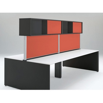 インターリンクR フロントキャビネット オープンタイプ(両面タイプ用) ハイタイプ W2400 布地FR<配送時組立サービス付> イトーキ