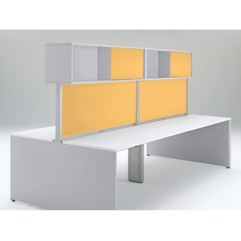 インターリンクR フロントキャビネット オープンタイプ(両面タイプ用) ハイタイプ W2400 布地FR<配送時組立サービス付> イトーキ