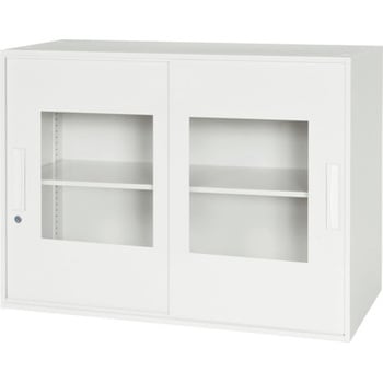 壁面収納庫 窓付き2枚引戸タイプ ダイシン