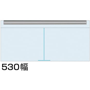 カタログケース 530幅 背面レール：ブラック 常磐精工