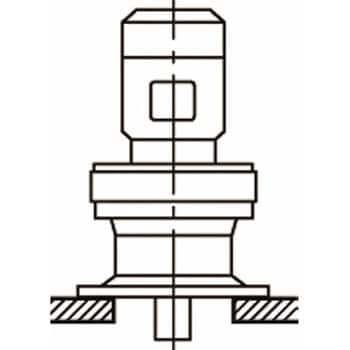 サイクロ減速機 6000シリーズ 三相モータ直結形(立形・取付台付)(0.2kw～0.55kw)