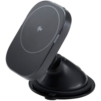 Qi2規格対応ワイヤレス充電器 車載ホルダー マグネット吸着 15W ゲル吸盤 エレコム