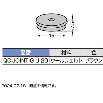 金属パイプ脚用グライド 首振りタイプ ソフト仕様 LAMP(スガツネ工業)