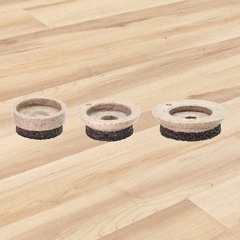 金属パイプ脚用グライド 薄型タイプ ソフト仕様 ecoベージュ - LAMP(スガツネ工業)