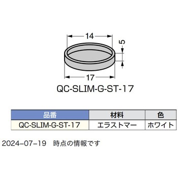 金属パイプ脚用グライド 薄型タイプ ストップ仕様 スガツネ工業