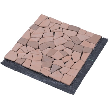 テラコッタマット 防草シート付 30×30cm YAMAZEN(山善)