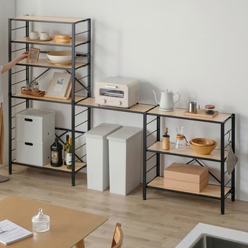 組立簡単2ステップ! 連結スチールラック アイリスオーヤマ