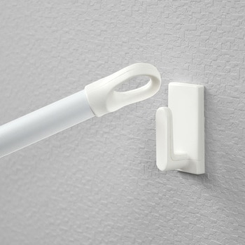 クイックポール 壁付け 対面・コーナー兼用室内物干し オークス