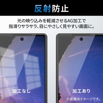 Google Pixel 6a フィルム アンチグレア 衝撃吸収 フルカバー 指紋防止 指紋認証対応 反射防止 マット エレコム