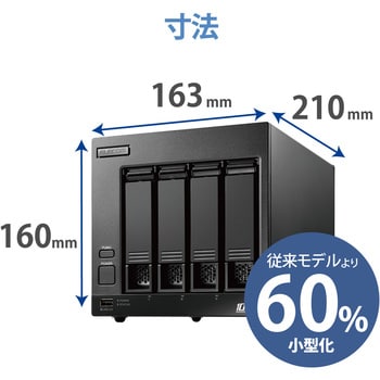 NSB-74D04TS22 NAS Windows Server IoT 2022 for Storage搭載 Atom 4