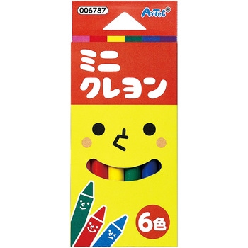 ミニクレヨン 6色 アーテック(学校教材・教育玩具)