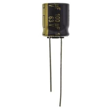 コンデンサ 100μF， ，63V dc Panasonic(パナソニック)
