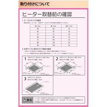 こたつ用ヒーターユニット YAMAZEN(山善)