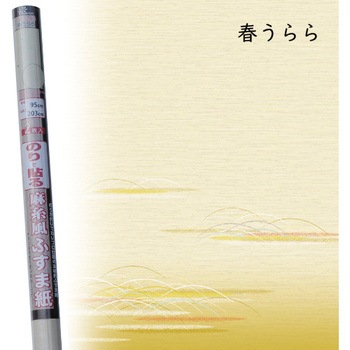 のりで貼る麻糸風ふすま紙 菊池襖紙工場