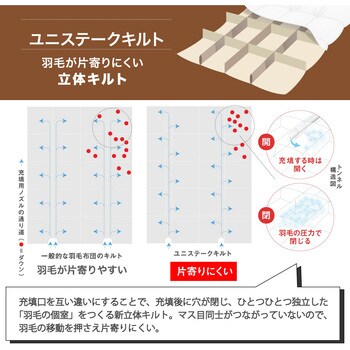 KA02003002-A10 西川 羽毛掛けふとん ホワイトダックダウン90% 日本製