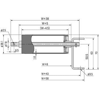 ALR3808-301515 アルミローラコンベヤ ALR3808型 1台 セントラル